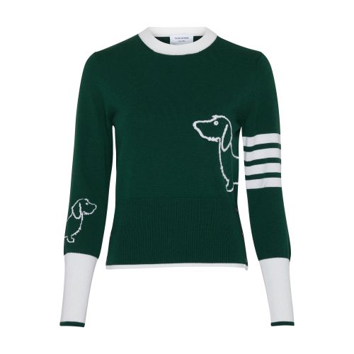 Thom Browne 4-Bar crew neck pull over