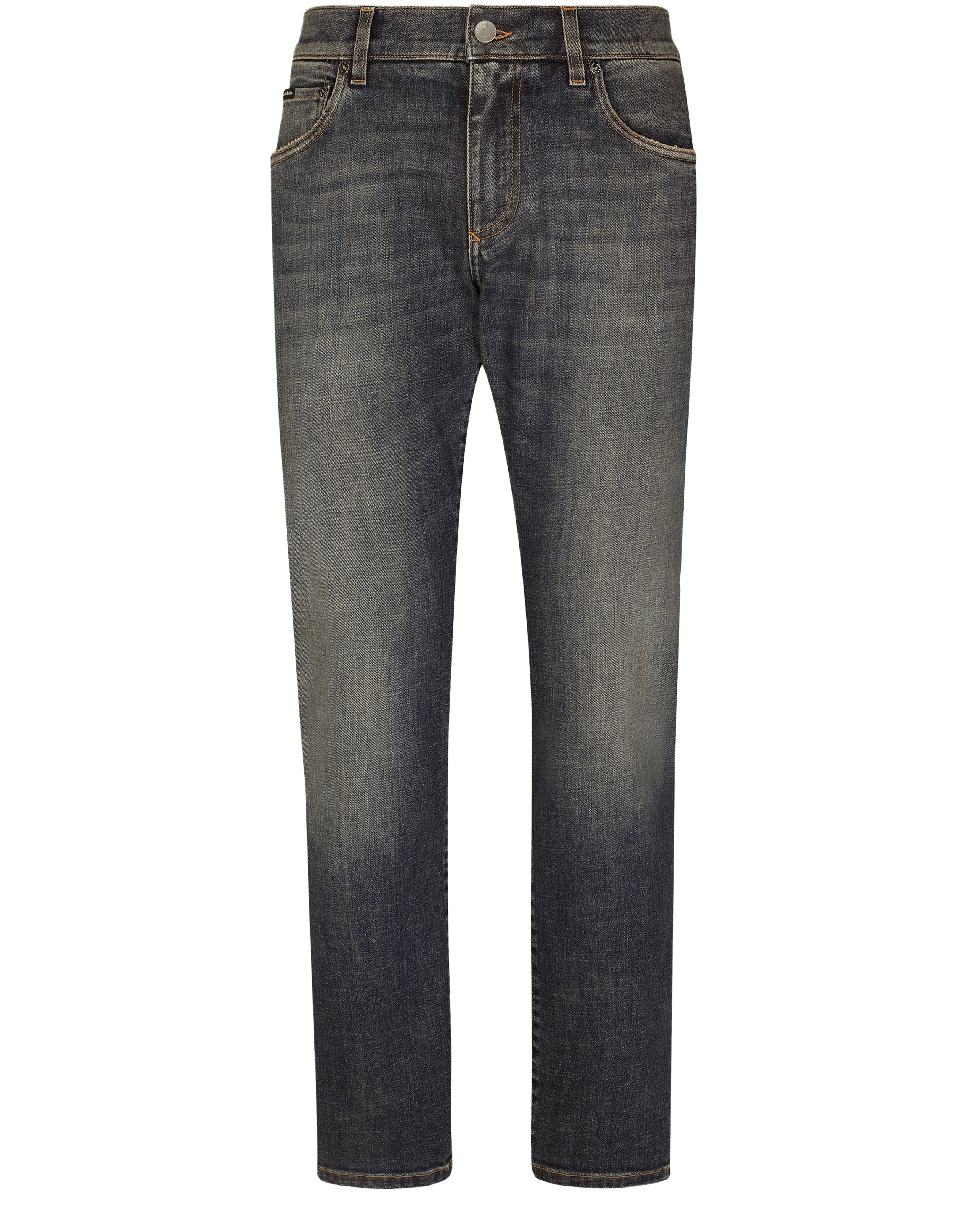 Dolce & Gabbana Light blue wash slim-fit stretch jeans