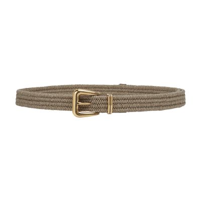 Brunello Cucinelli Braided linen belt