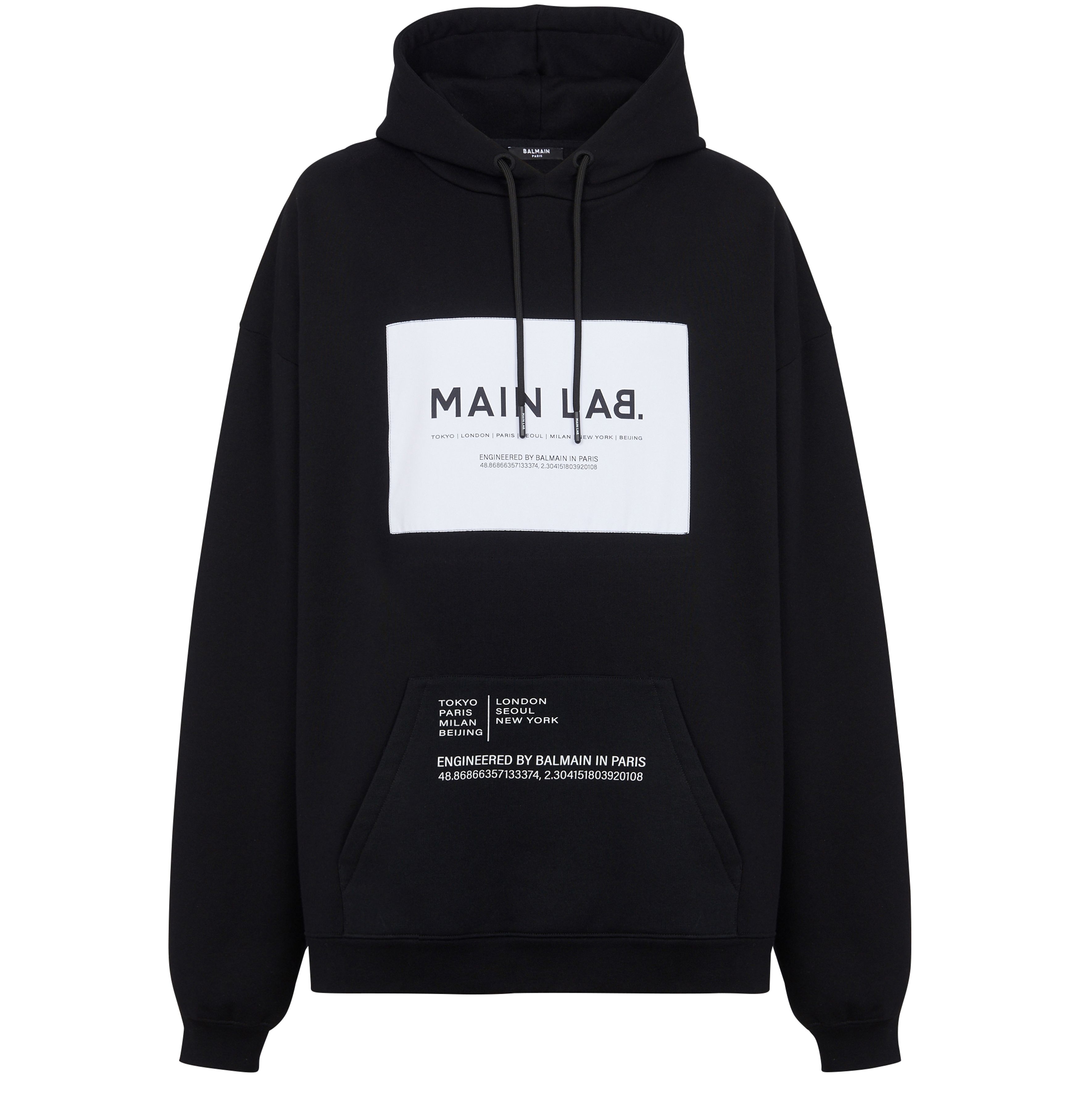 Balmain Main Lab Label Hoodie