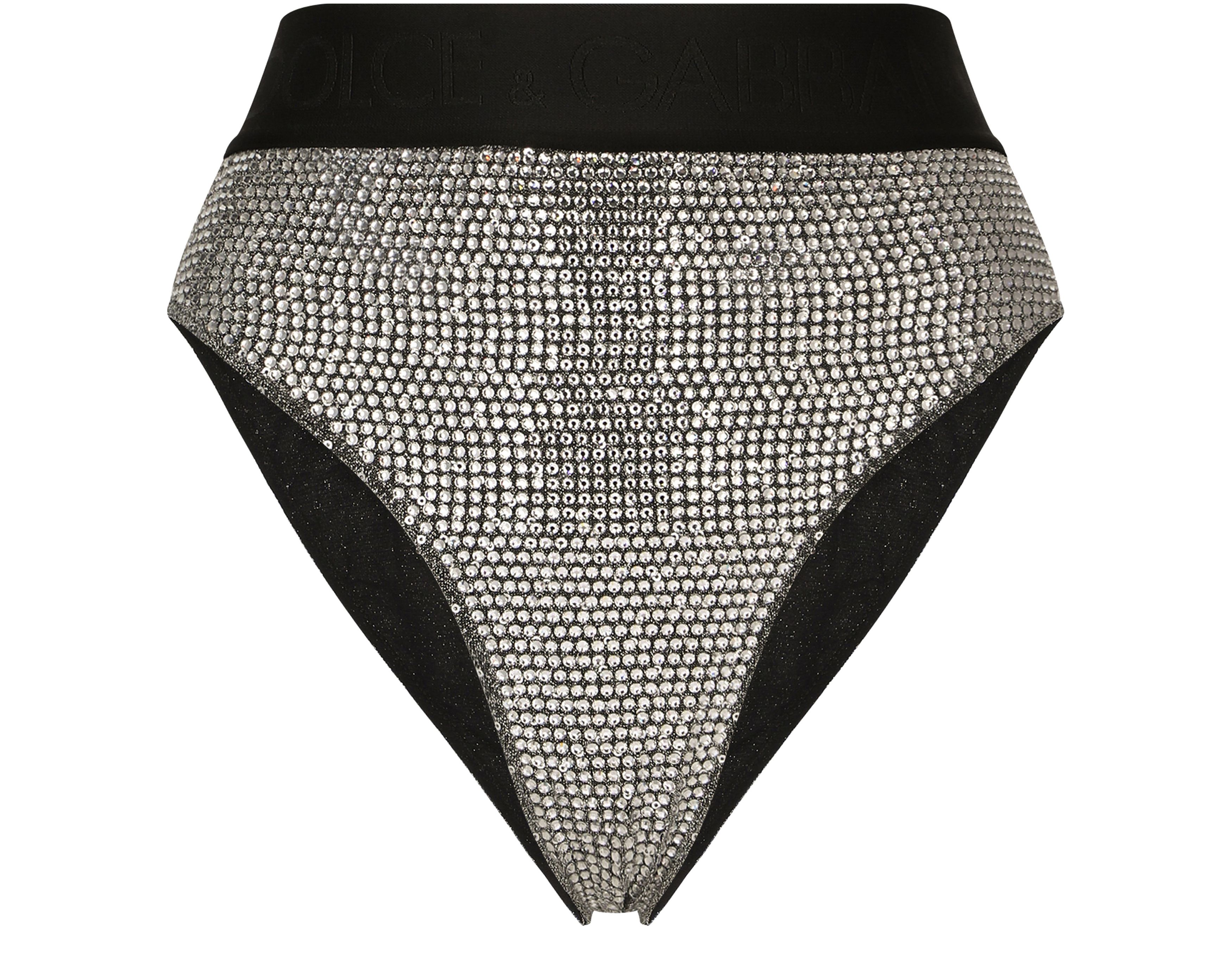 Dolce & Gabbana Briefs with sequins and rhinestones