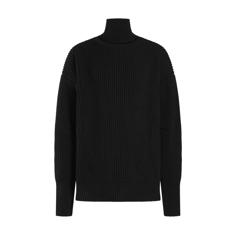 Ann Demeulemeester Geirnart High Neck Oversize Jumper