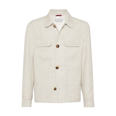 Brunello Cucinelli Chevron overshirt