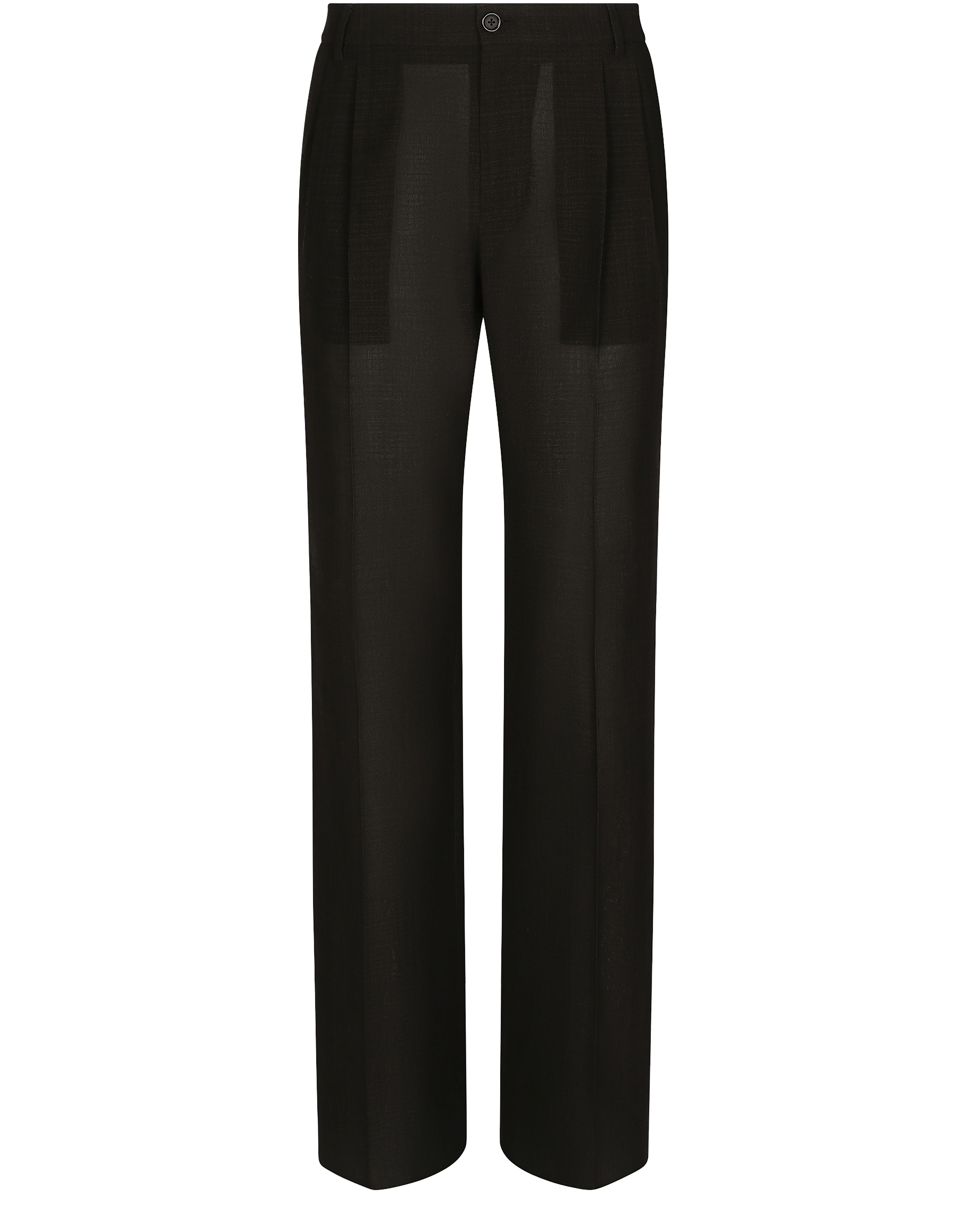 Dolce & Gabbana Tailored straight-leg pants in technical cotton