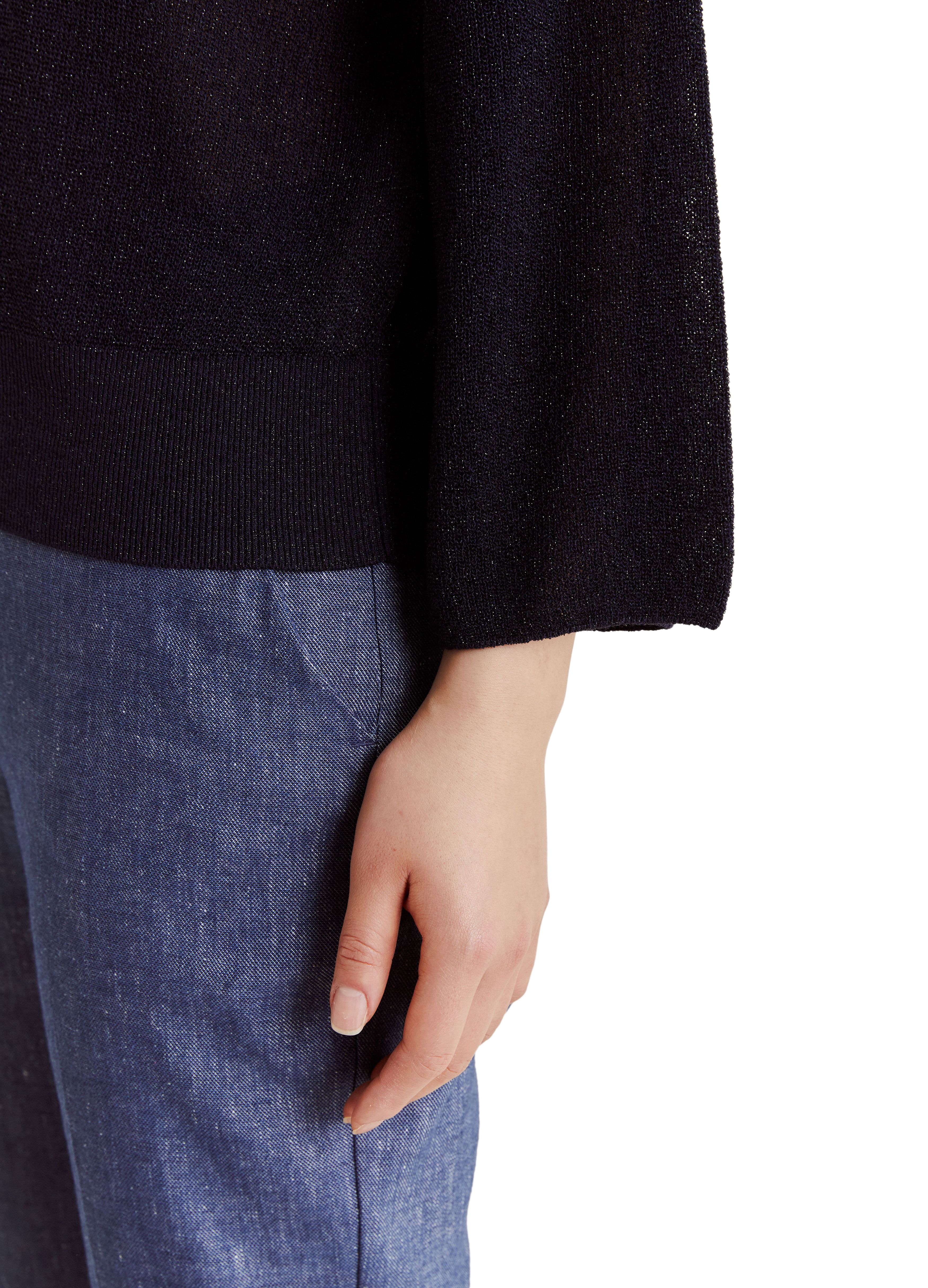  Fresno ribbed and lurex sweater