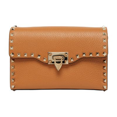 VALENTINO GARAVANI Small Rockstud calfskin crossbody bag