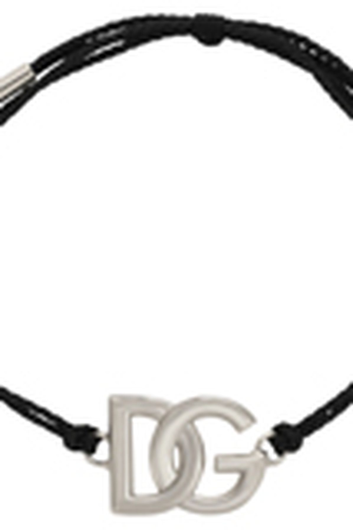 Dolce & Gabbana Cord bracelet with large logo