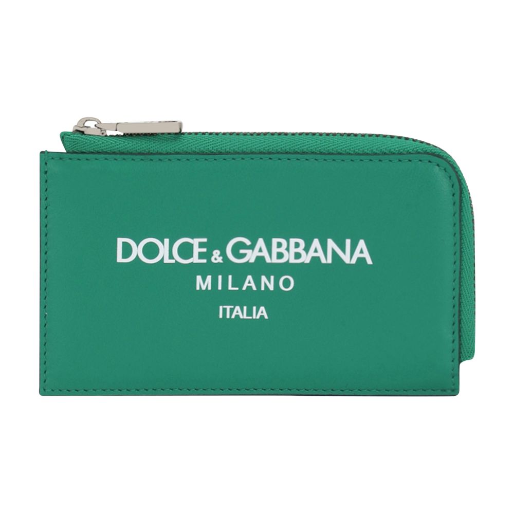 Dolce & Gabbana Calfskin card holder with logo