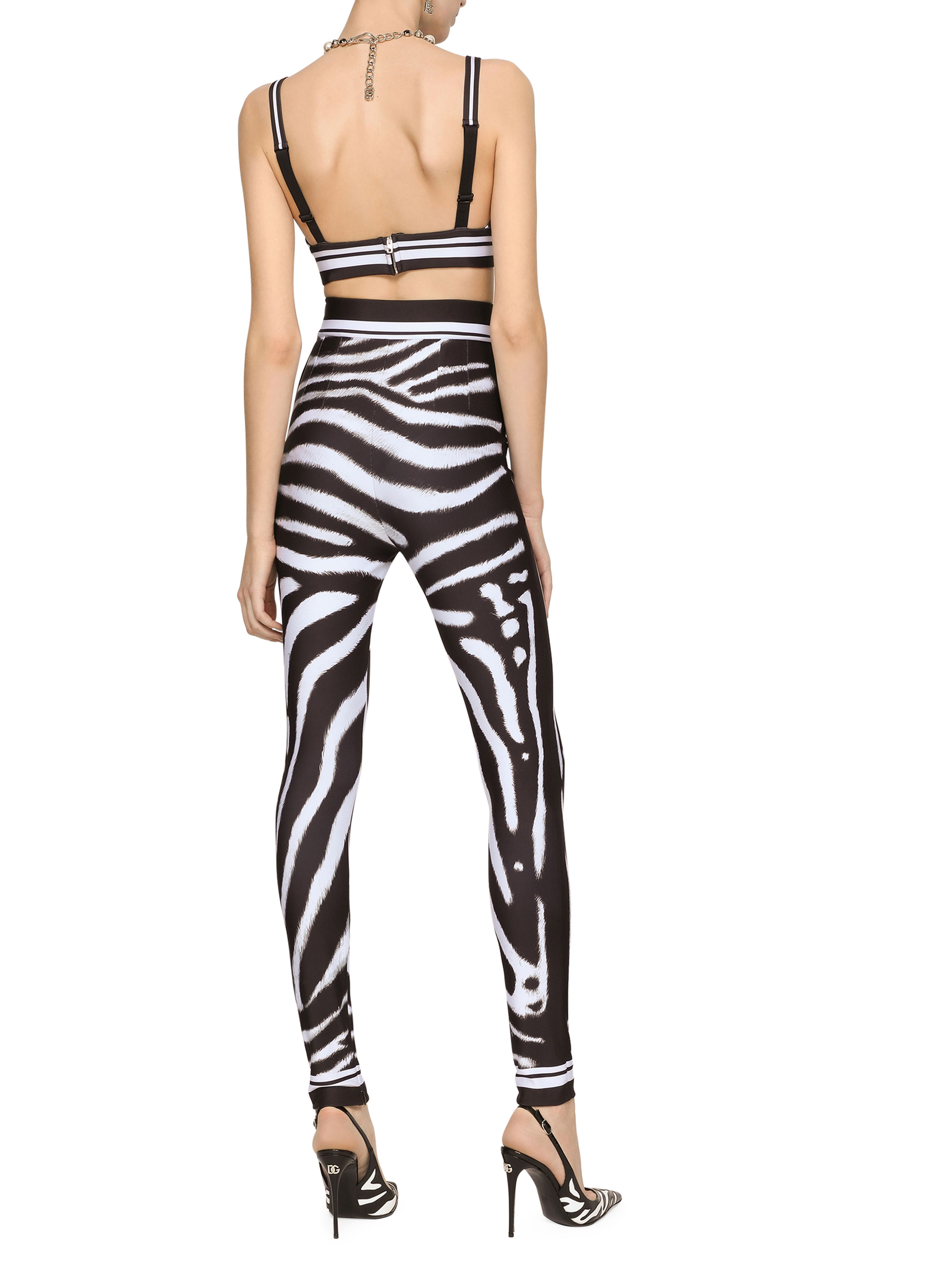 Dolce & Gabbana Zebra printed jersey top