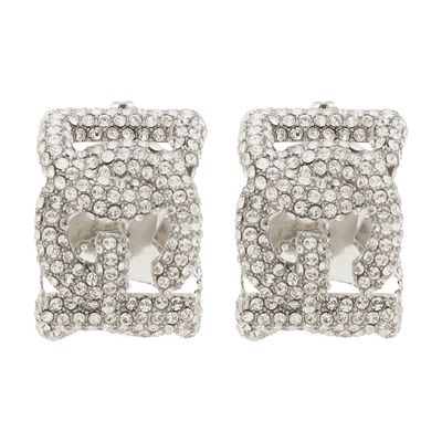 Dolce & Gabbana Rhinestone earrings with DG logo