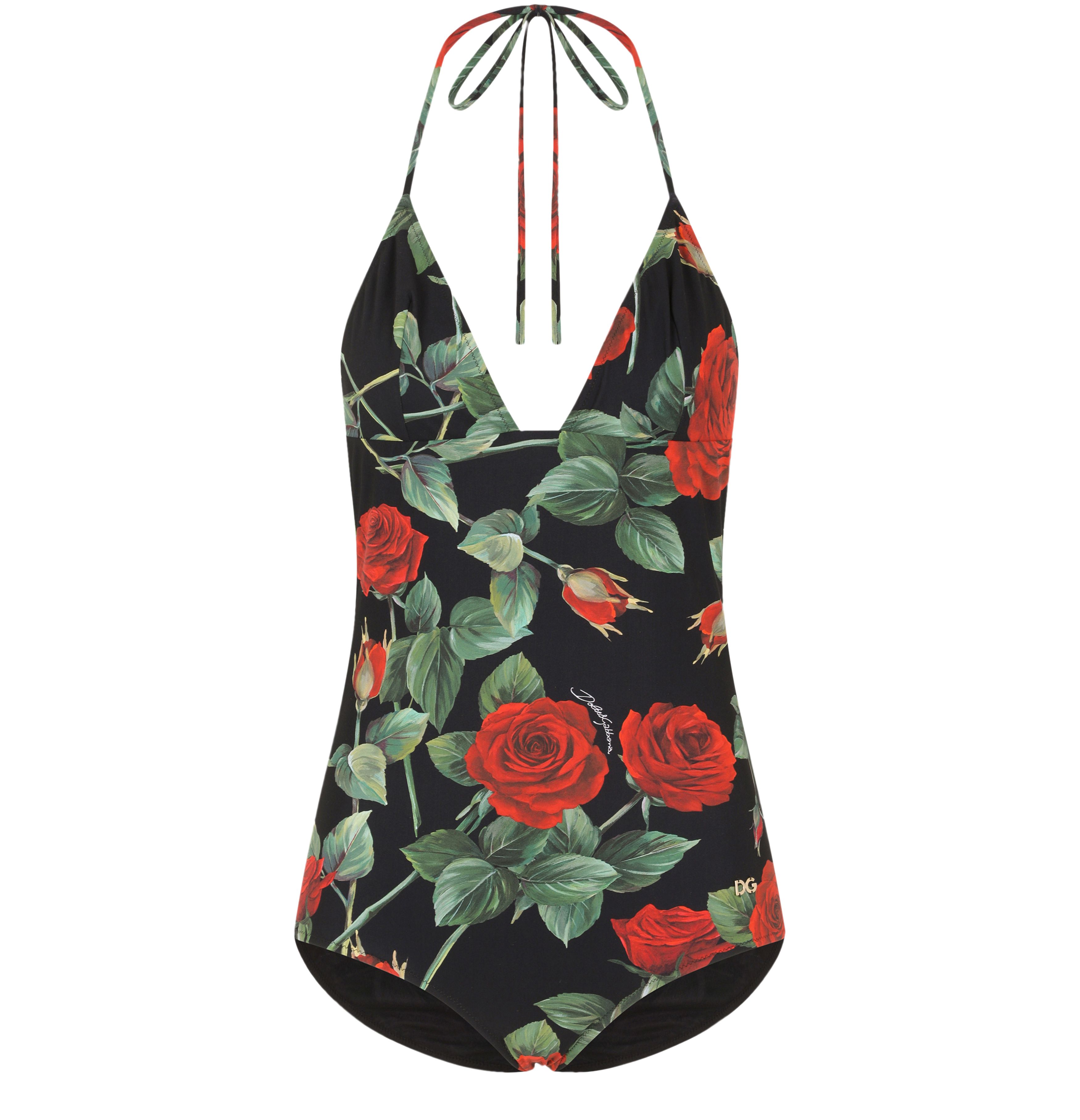 Dolce & Gabbana Rose printed one piece swimsuit