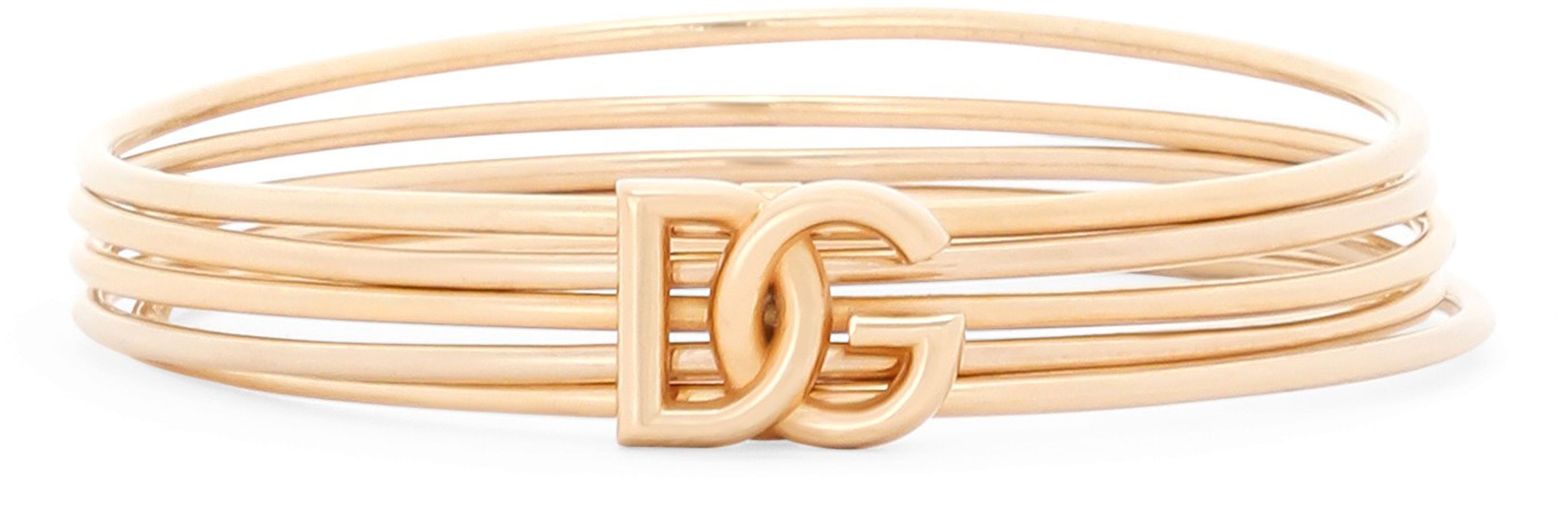 Dolce & Gabbana DG logo rigid multi-hoop bangle