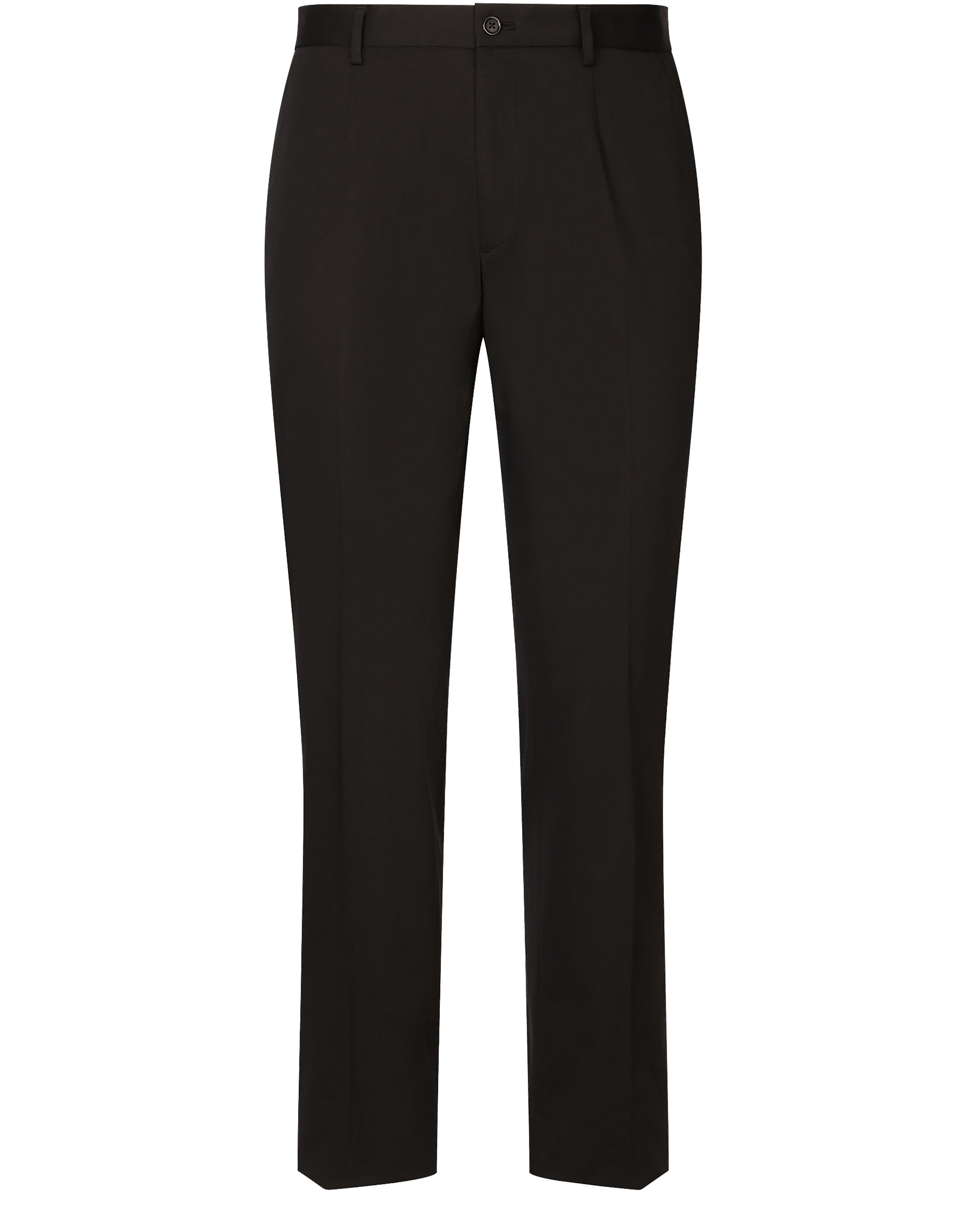 Dolce & Gabbana Stretch cotton pants with branded tag