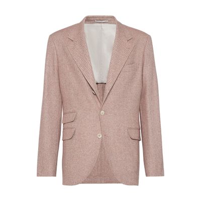 Brunello Cucinelli Chevron unconstructed Cavallo blazer