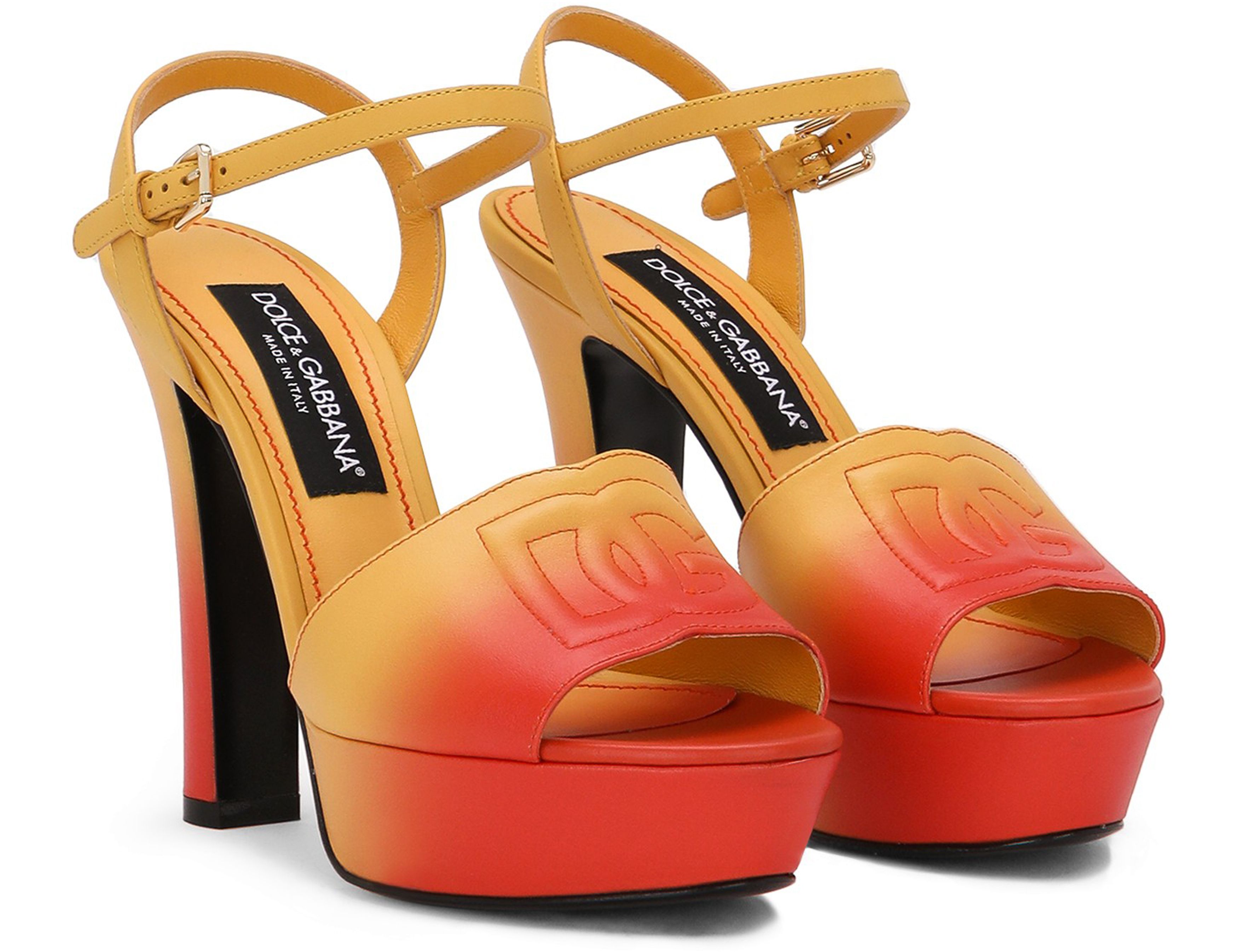 Dolce & Gabbana Calfskin platform sandals