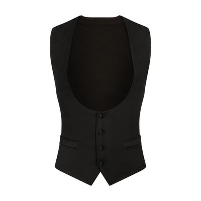 Dolce & Gabbana Single-breasted silk vest