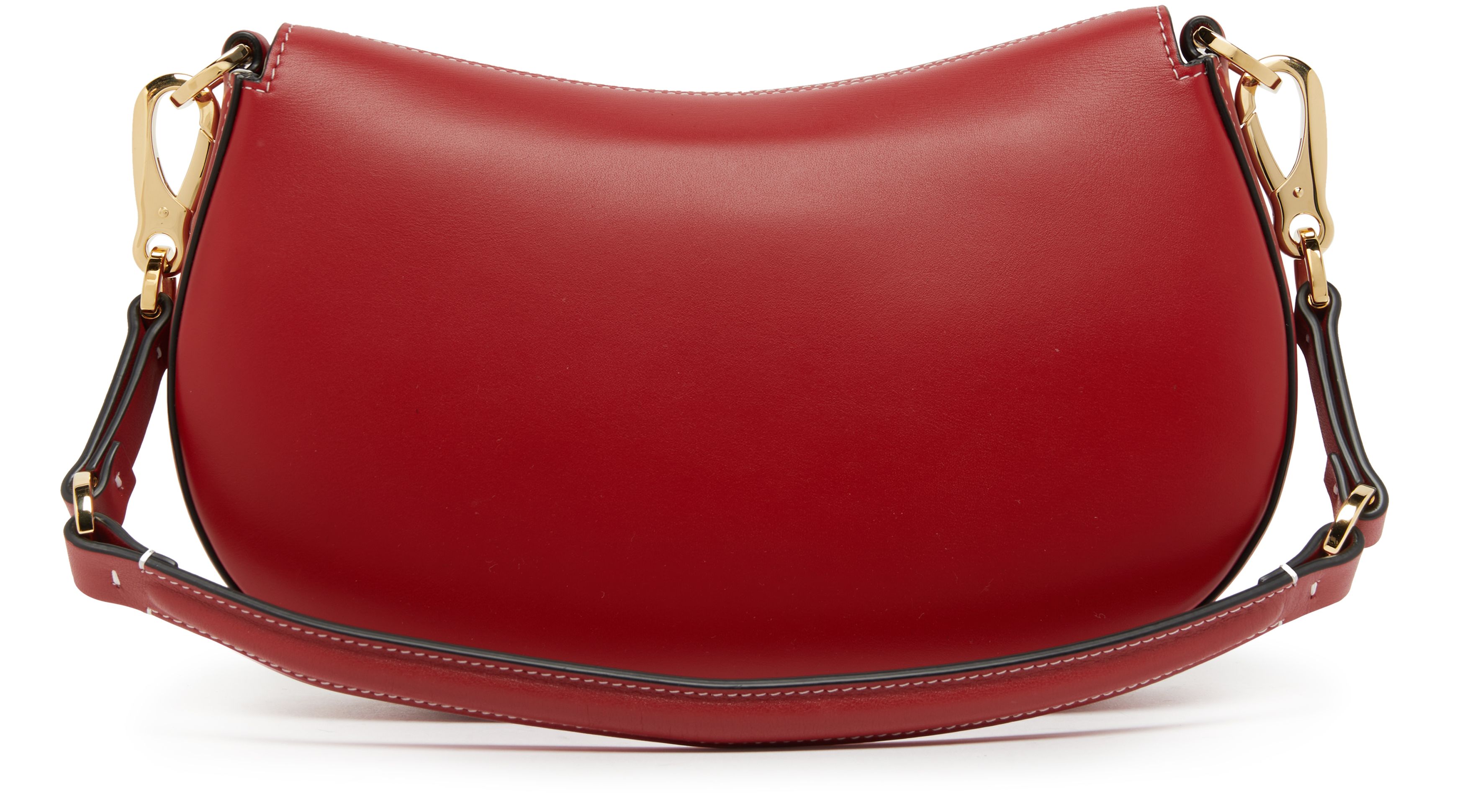 VALENTINO GARAVANI Small leather Saddle bag with V logo