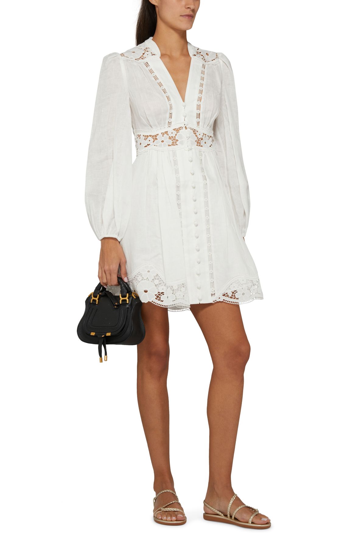 Zimmermann August Plunge mini dress