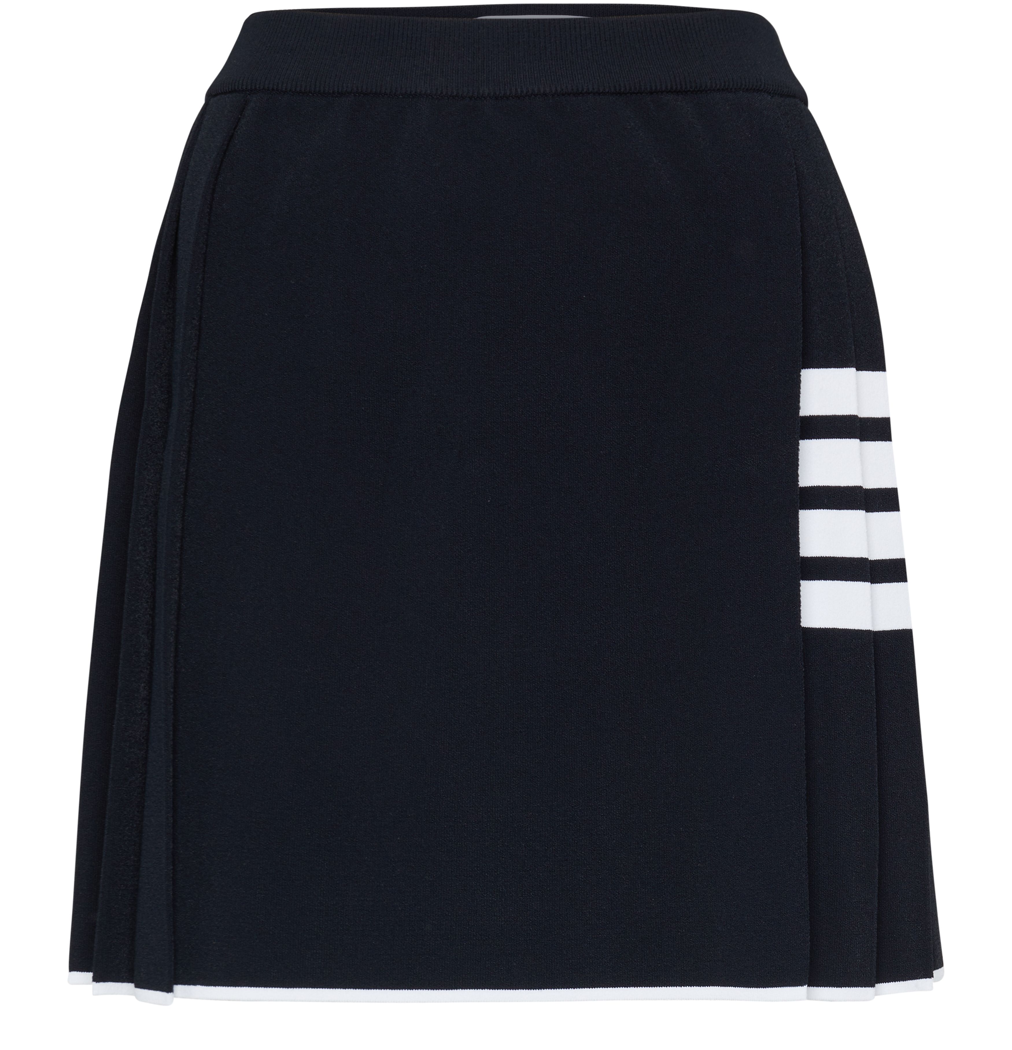 Thom Browne 4 Bar Pleated Mini Wrap Skirt