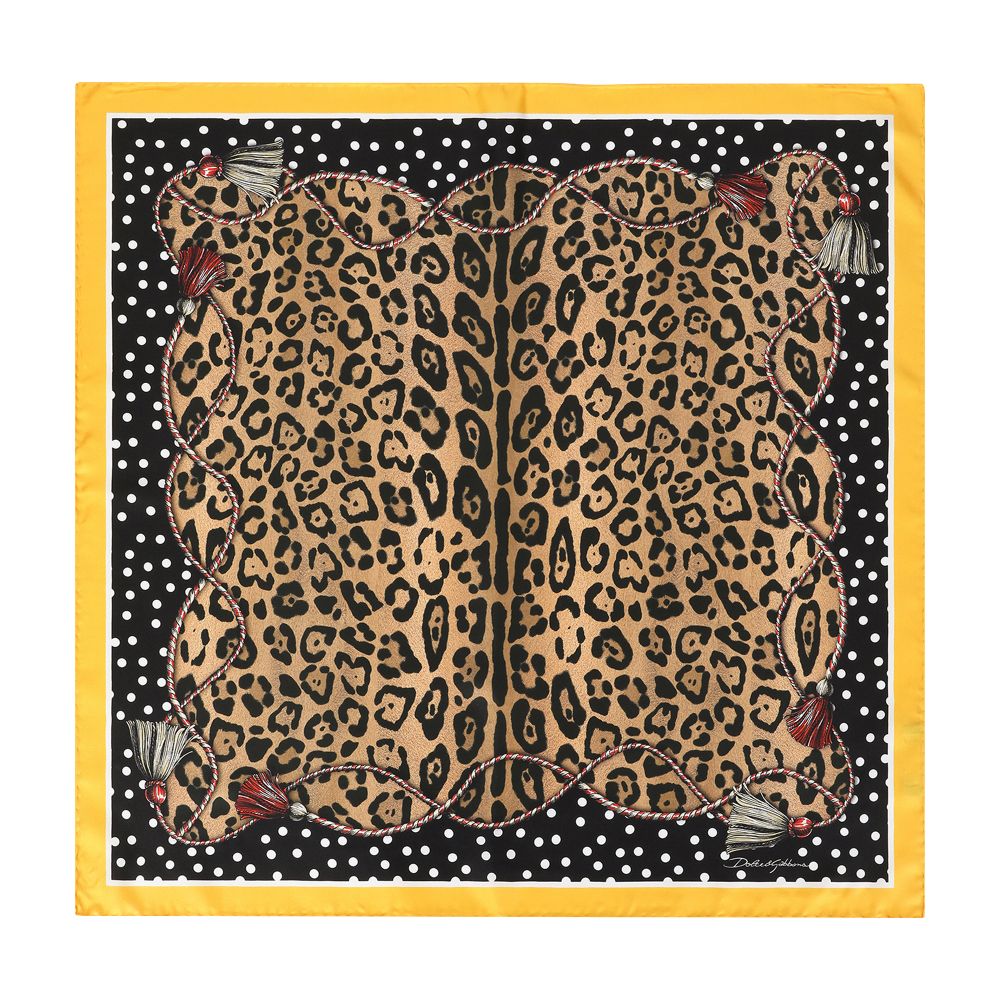 Dolce & Gabbana Leopard-print twill scarf (70 x 70)