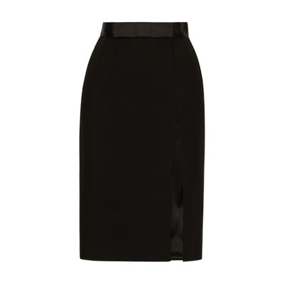 Dolce & Gabbana Wool midi pencil skirt