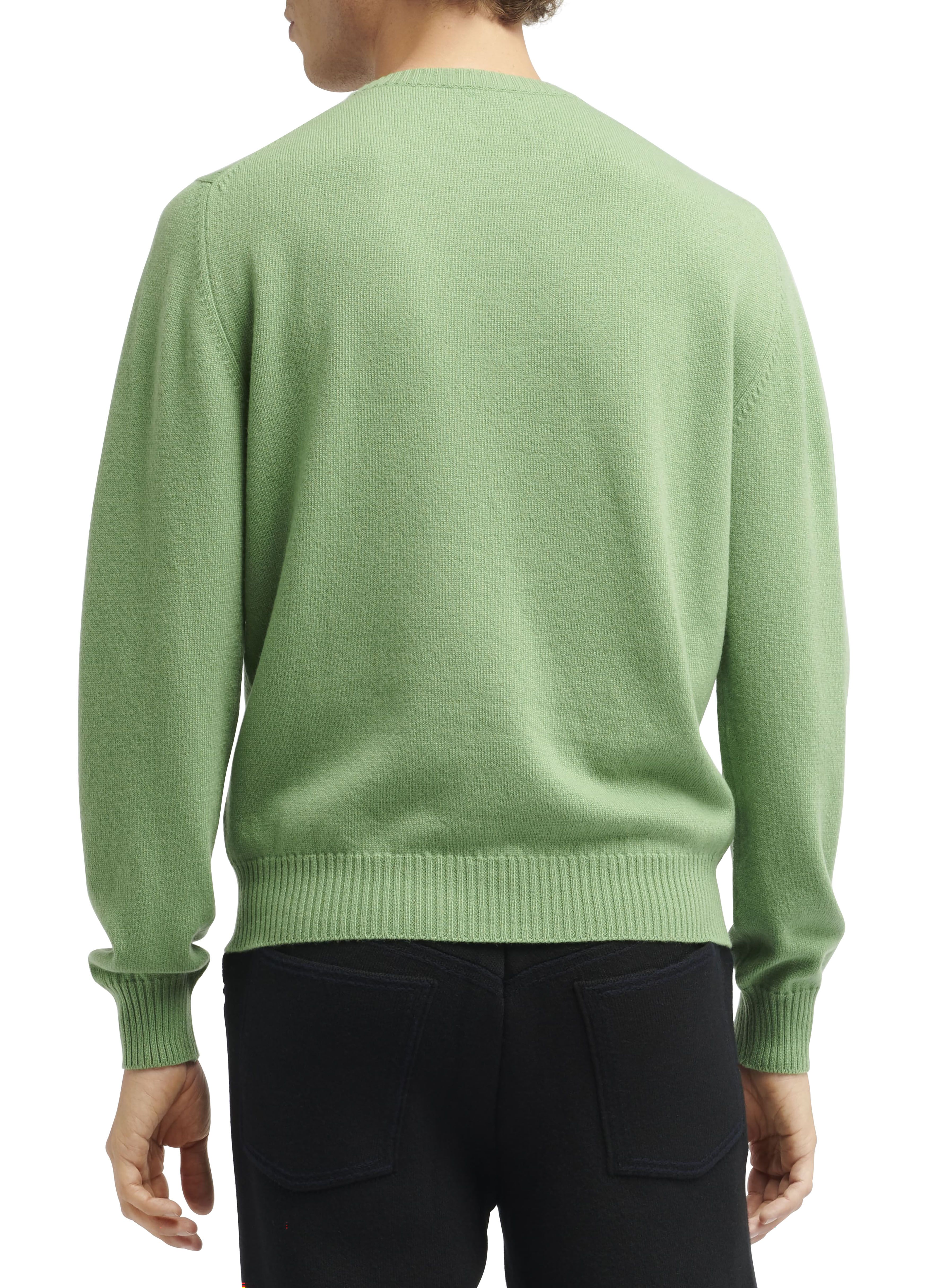 Barrie 3D cashmere logo round-neck jumper