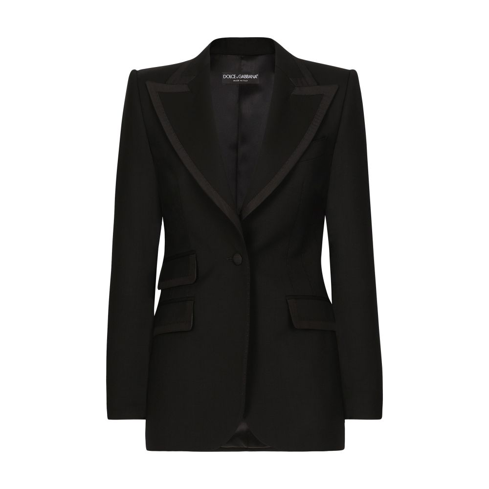 Dolce & Gabbana Twill Turlington tuxedo jacket