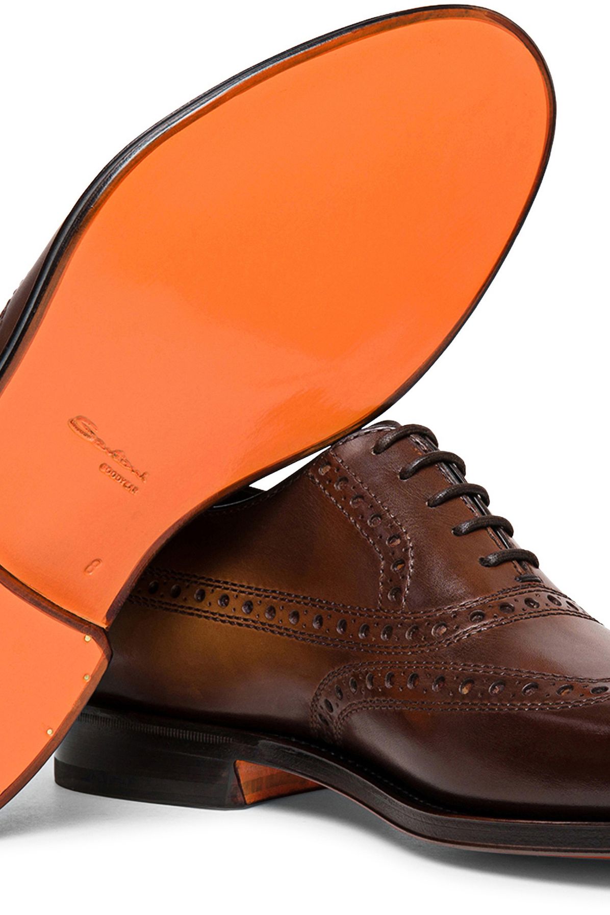 Santoni Leather Oxford shoes