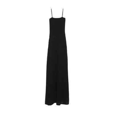 Barrie Long dress with straps in cashmere lace