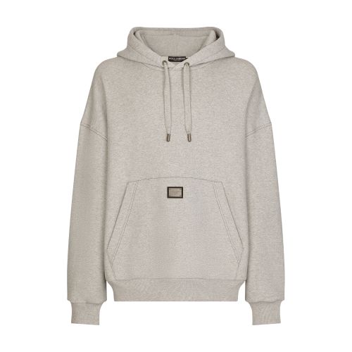 Dolce & Gabbana Jersey hoodie with logo tag