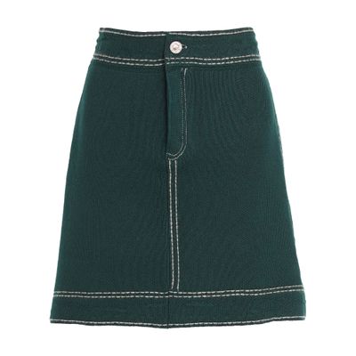 Barrie Denim cashmere and cotton skirt