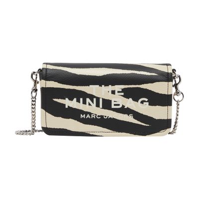 Marc Jacobs The Mini Bag leather zebra print clutch bag