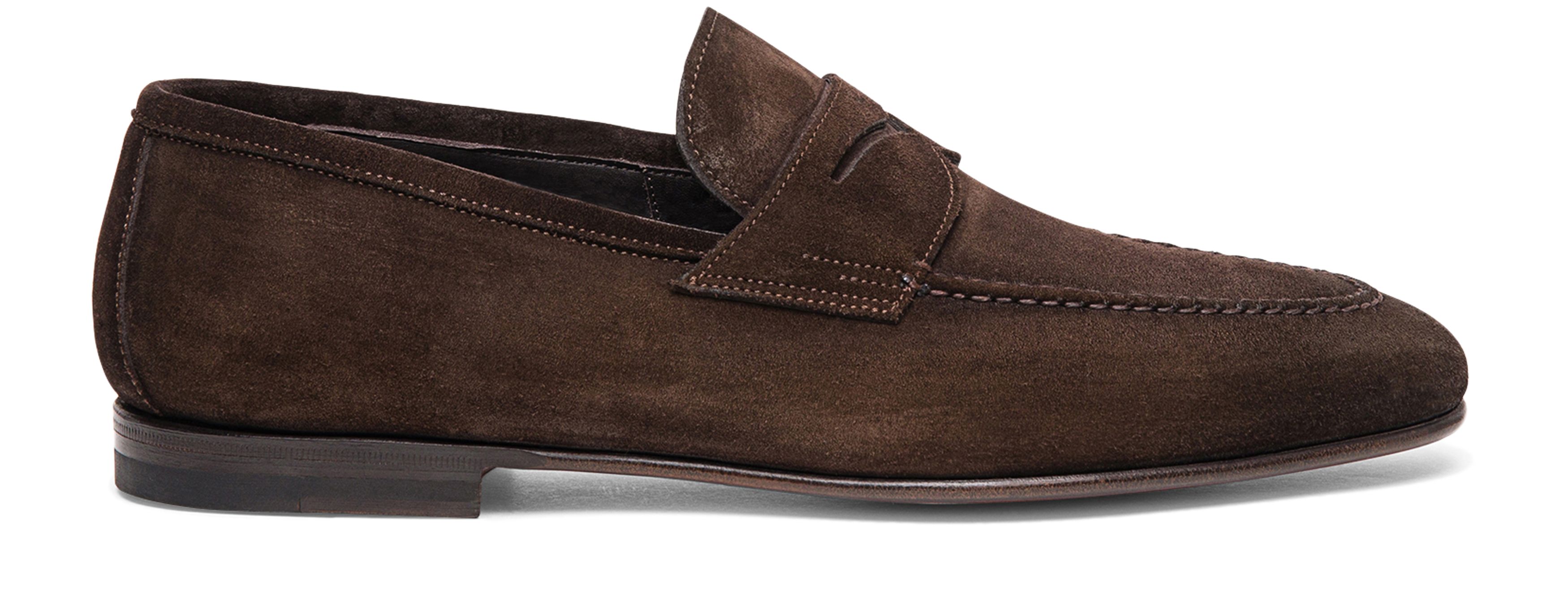 Santoni Suede penny Loafers