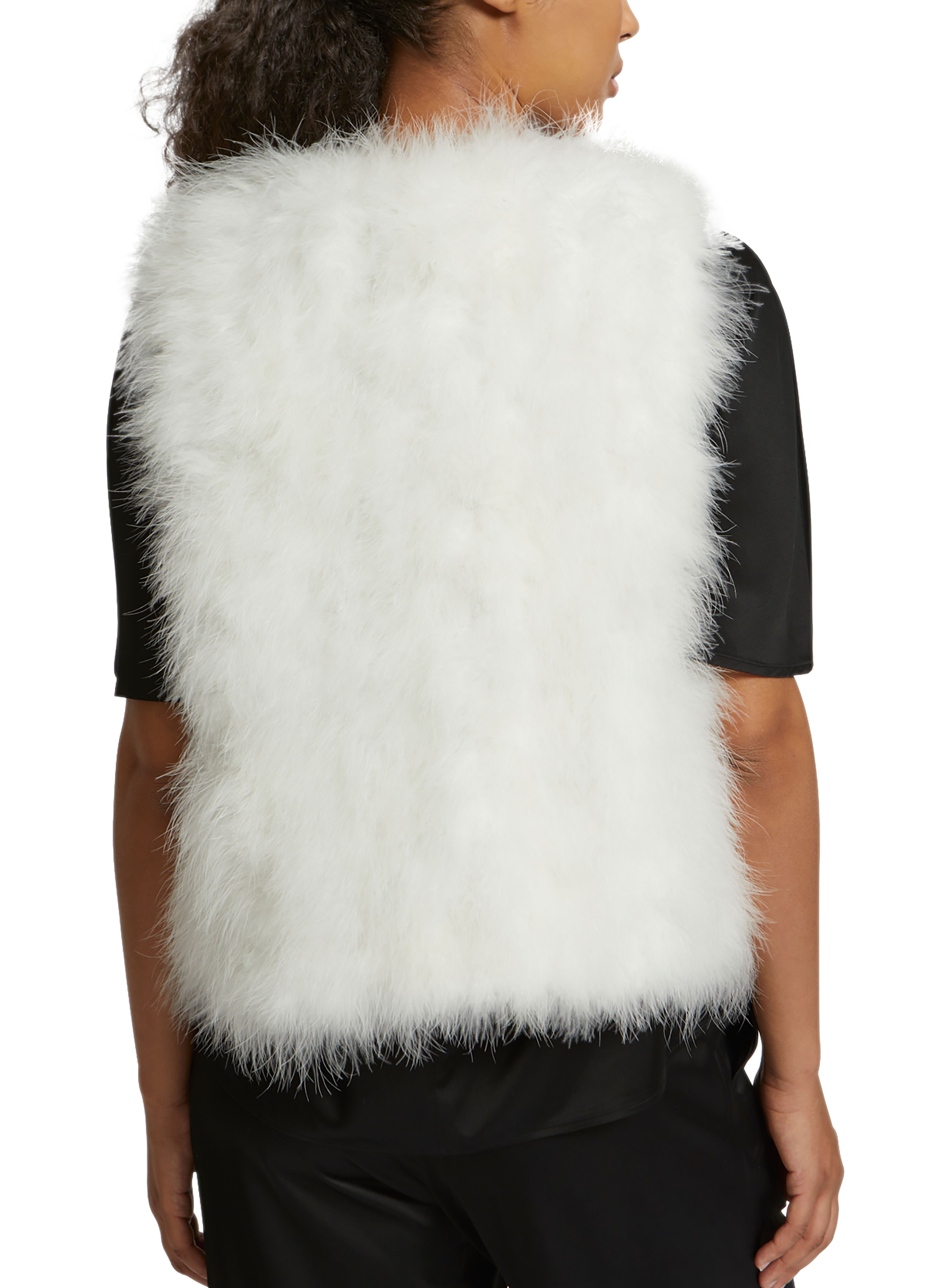 Yves Salomon Short feather gilet