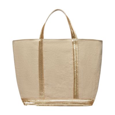  Linen M cabas tote