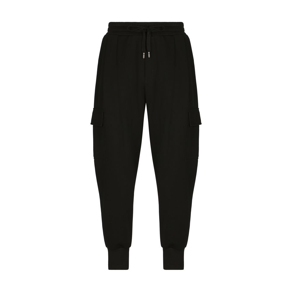 Dolce & Gabbana Jersey cargo pants with logo