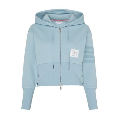 Thom Browne 4-Bar zip up hoodie