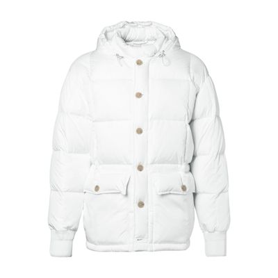  Water-repellent hooded down jacket