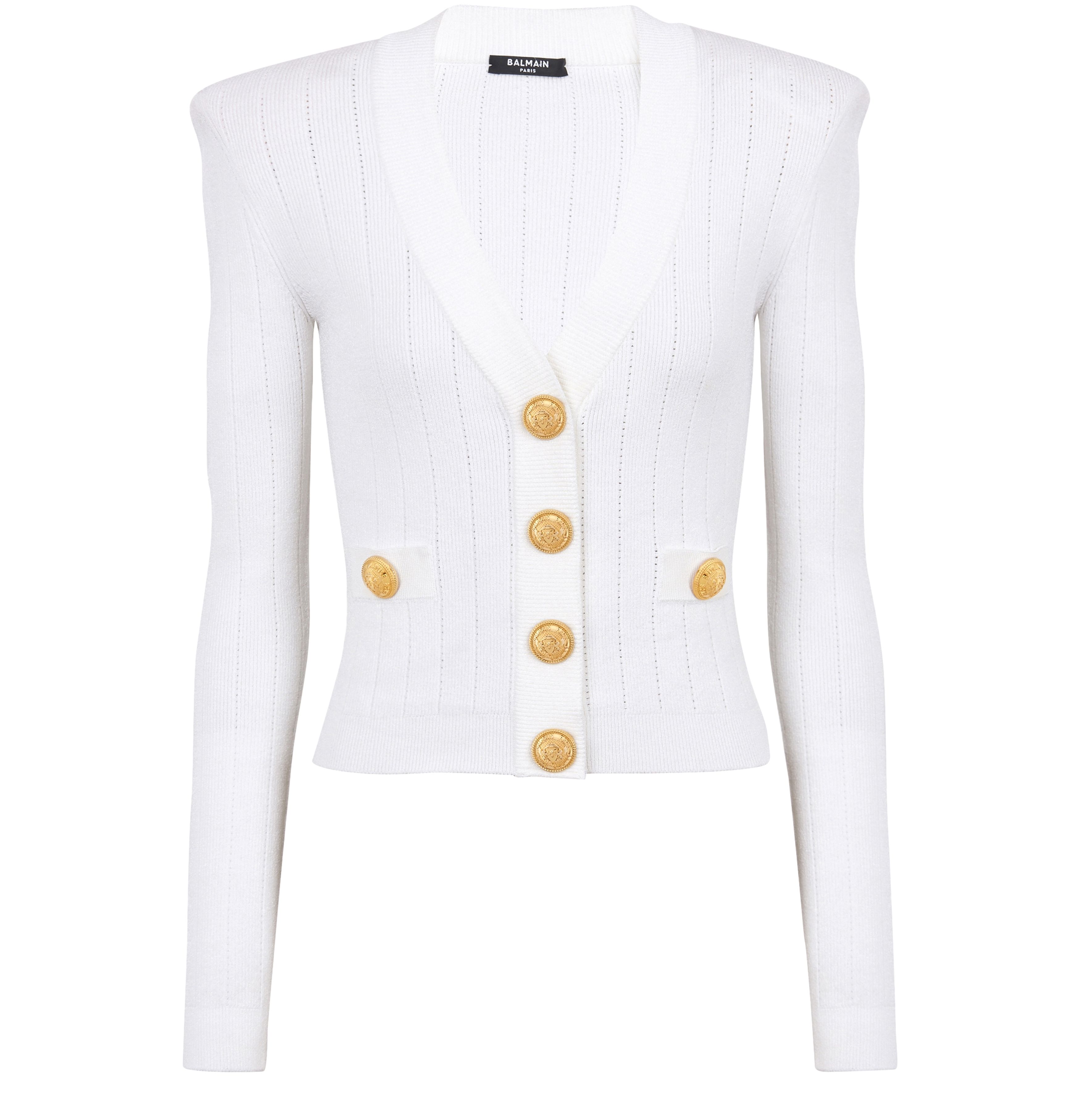 Balmain Cropped knit cardigan