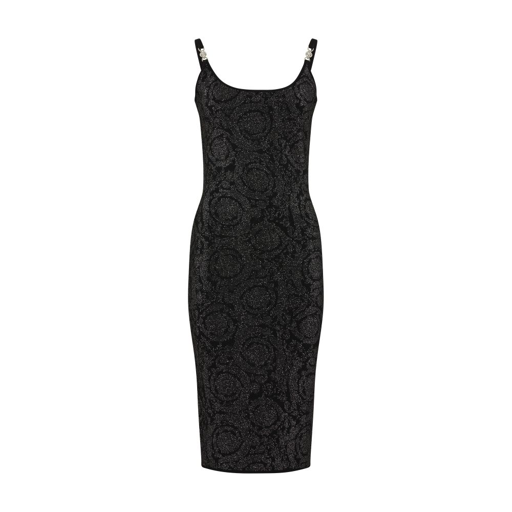 Versace Barocco Texture Knit Dress