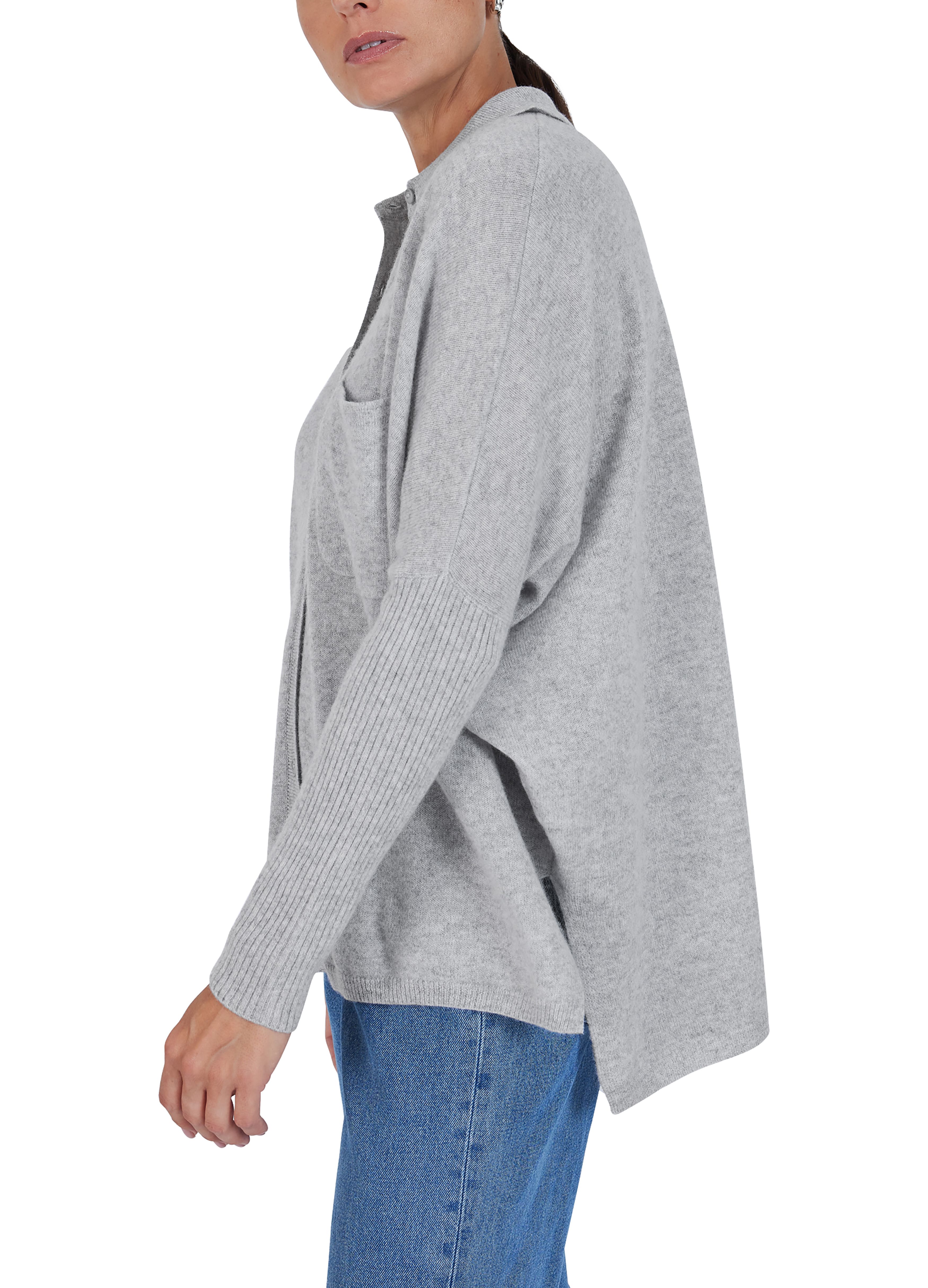  Andrea cashmere poncho shirt