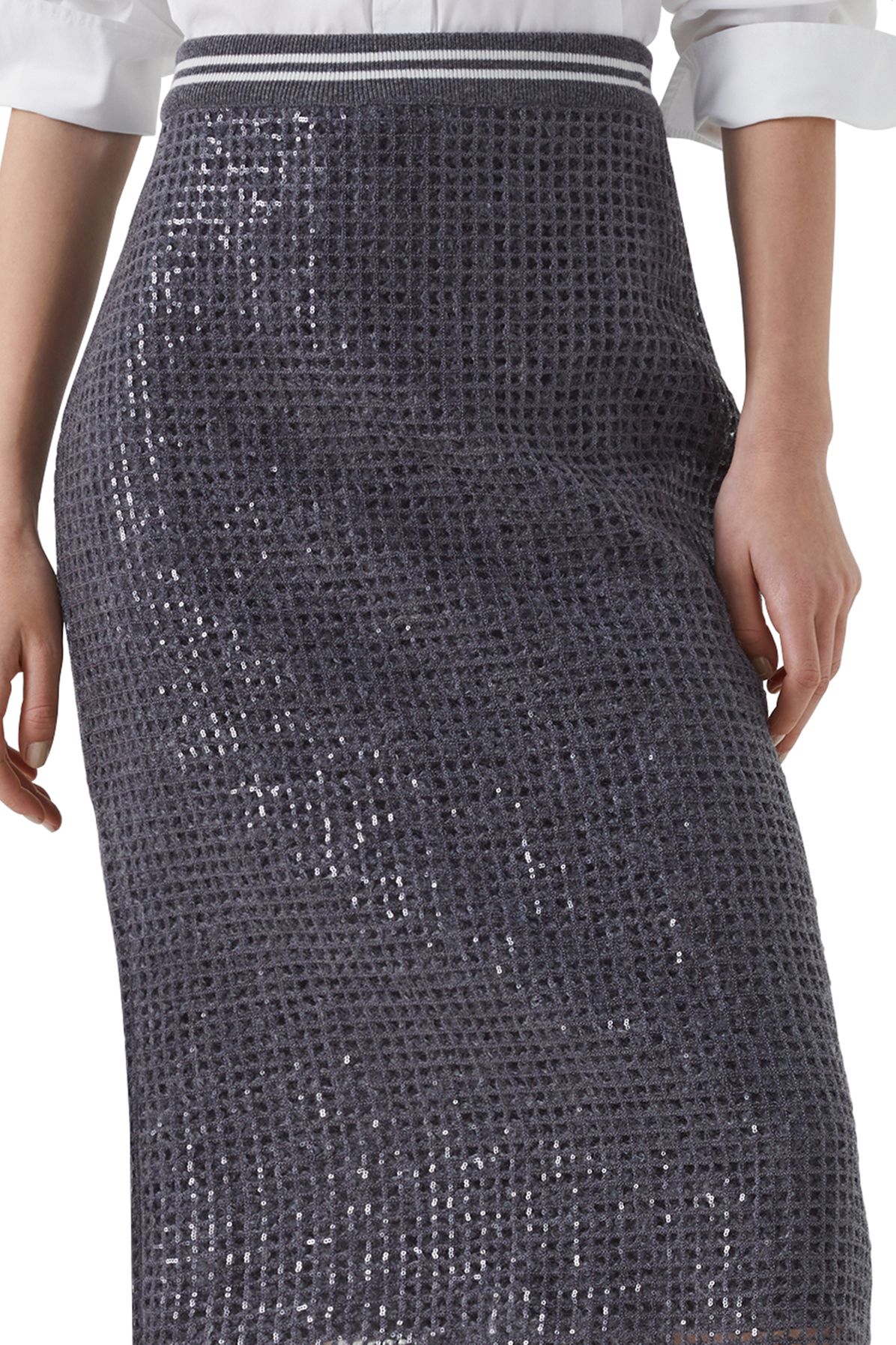 Brunello Cucinelli Dazzling Embroidery skirt