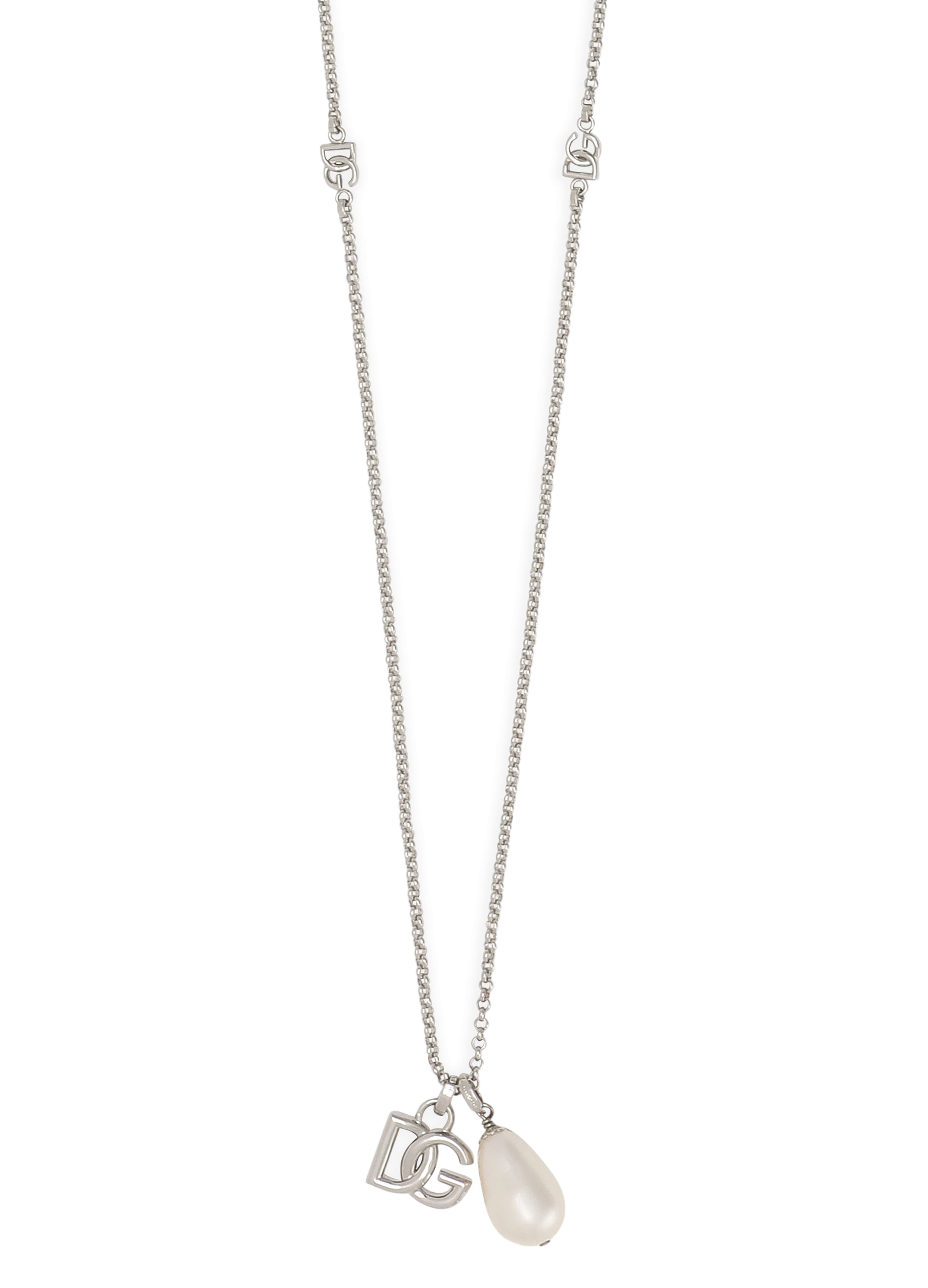 Dolce & Gabbana Teardrop necklace with DG logo