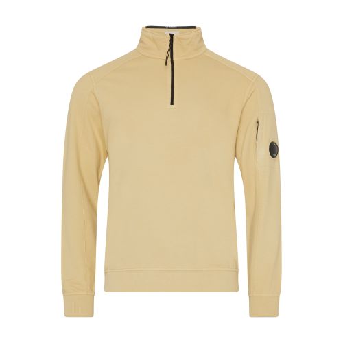 CP COMPANY Light Fleece Ribbed zipped sweatshirt