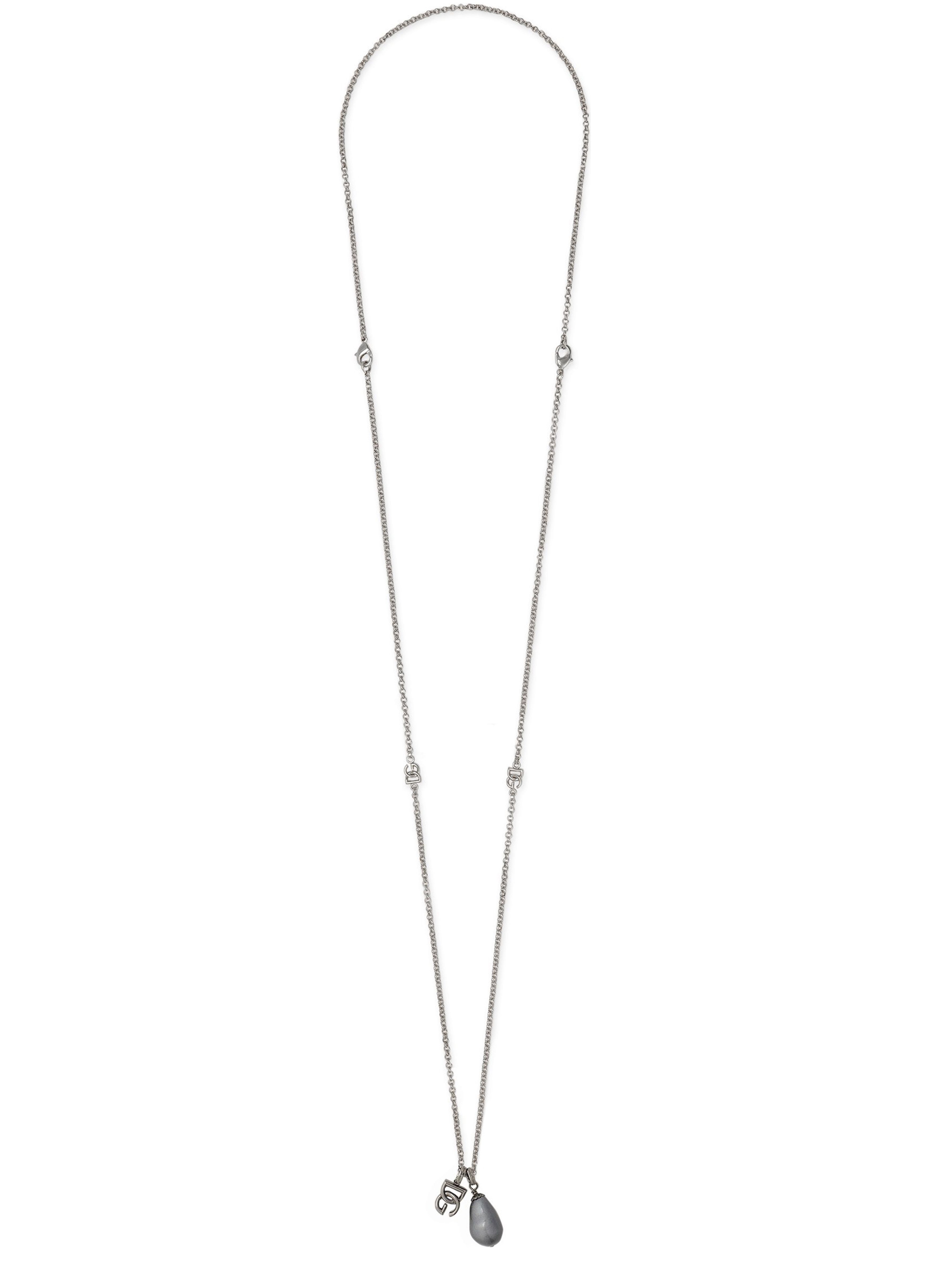 Dolce & Gabbana Teardrop necklace with DG logo