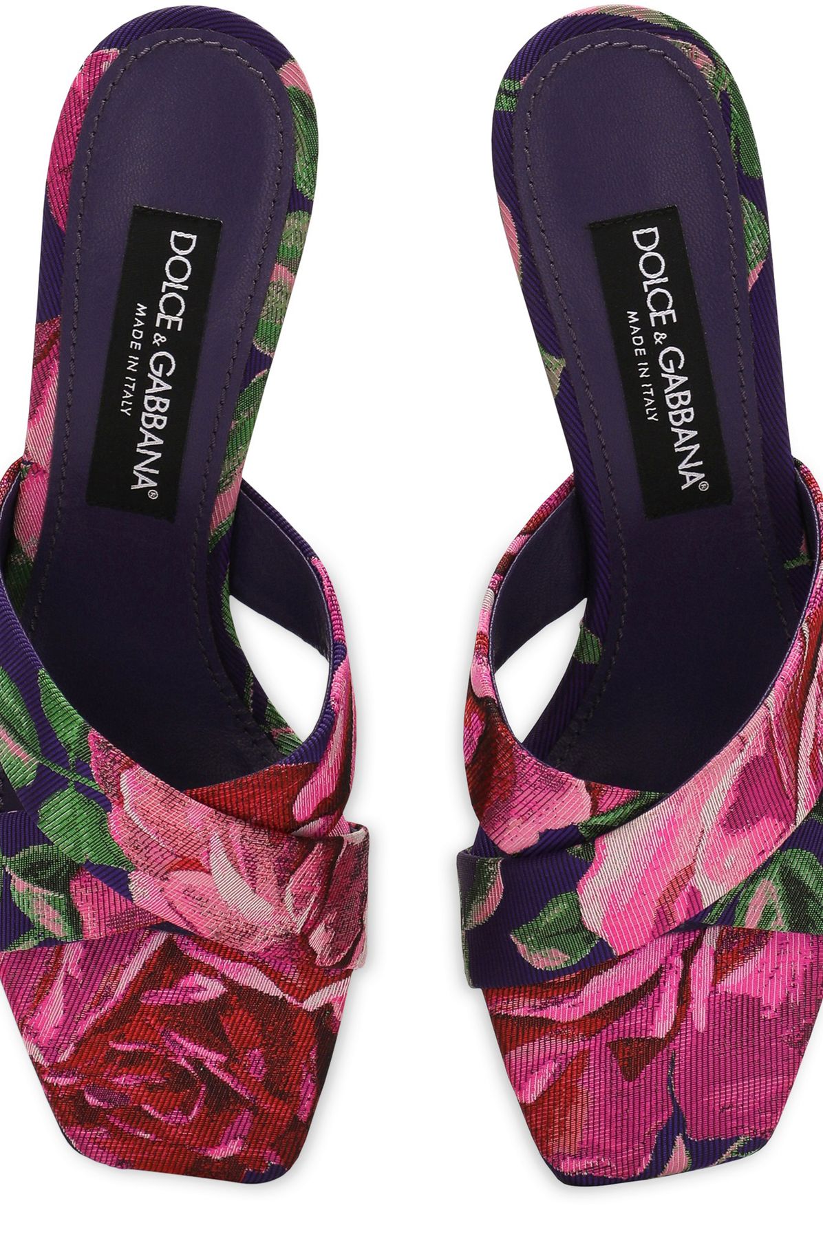 Dolce & Gabbana Jacquard 3.5 mules