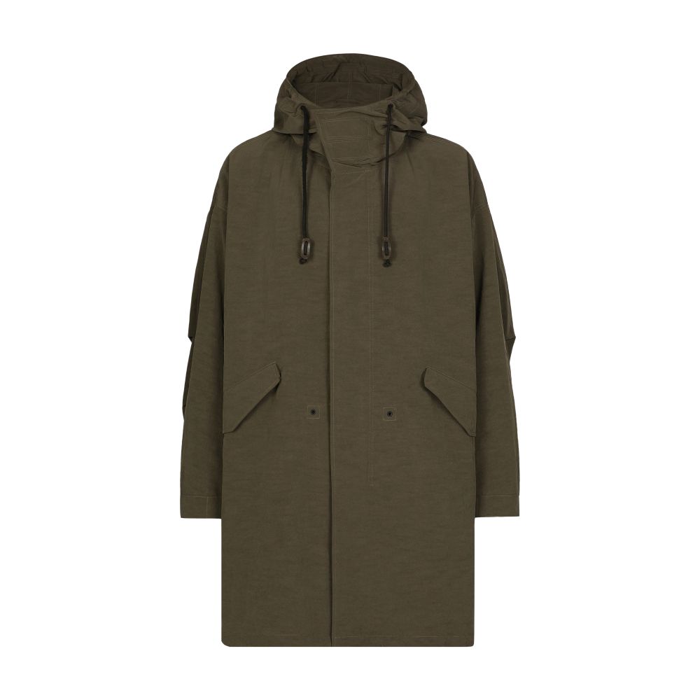 Dolce & Gabbana Unlined technical parka with hood