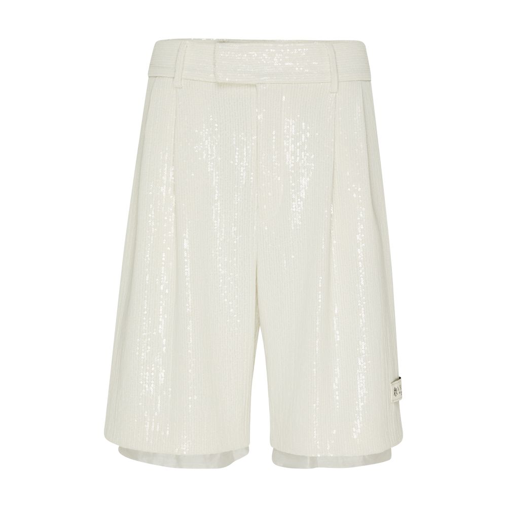 Amiri Covered sequins layered shorts