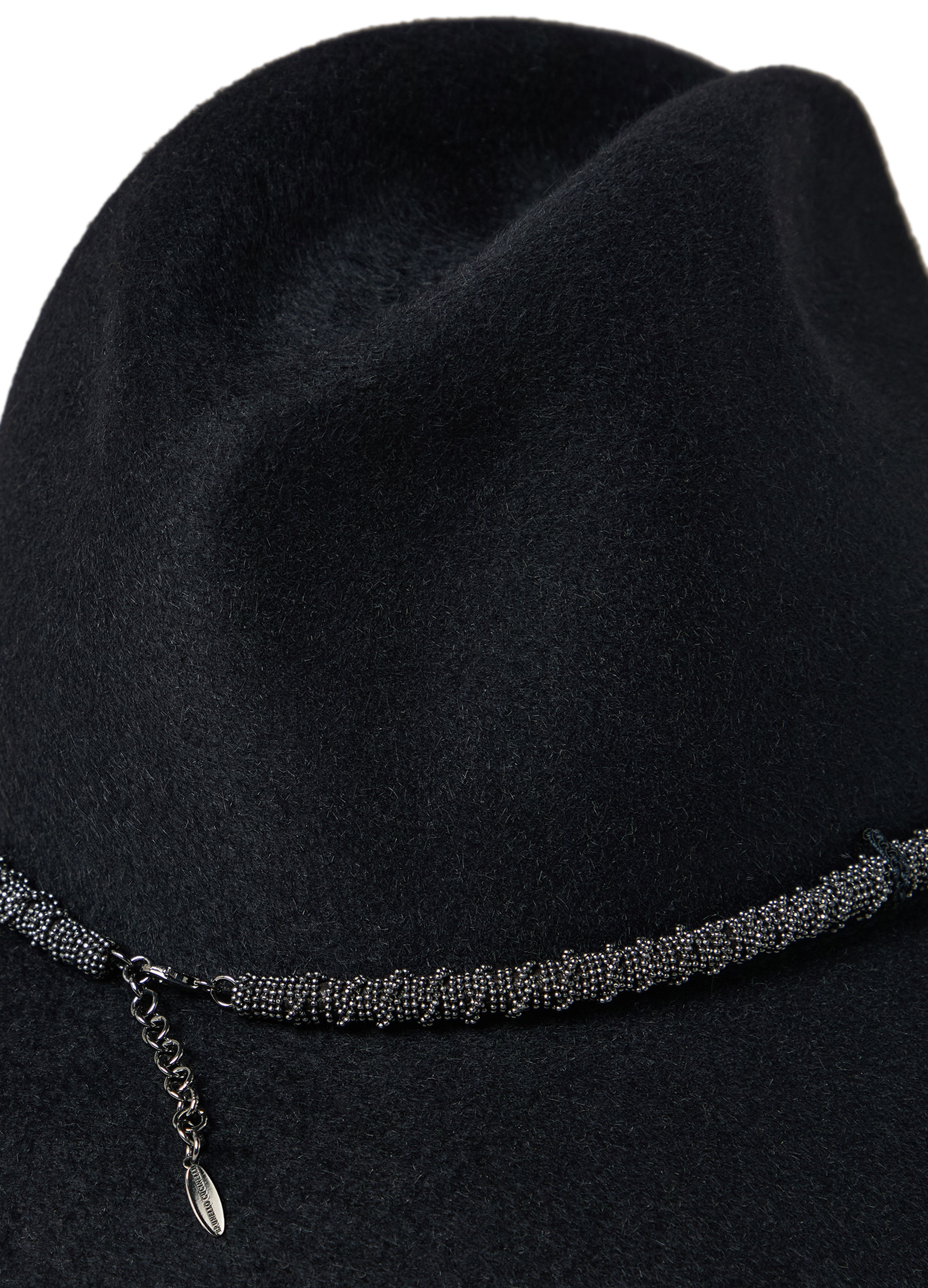 Brunello Cucinelli Felt Precious braided band fedora