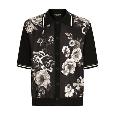 Dolce & Gabbana Floral oversize silk cotton shirt